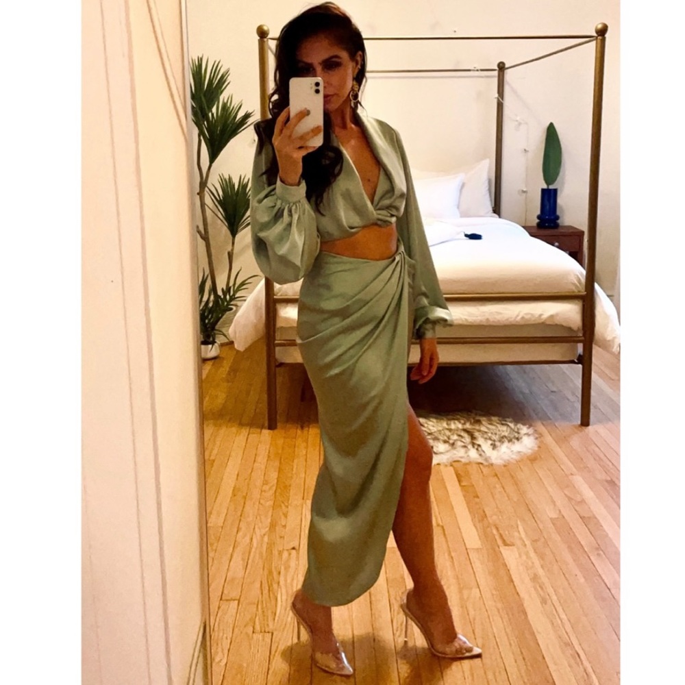 House of CB Tosca Top & Constance Skirt in Sage